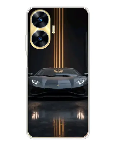 Чехол для Realme C56 с картинкой «Lamborghini золотые линии» Чехол для Realme C56 с картинкой «Lamborghini золотые линии»