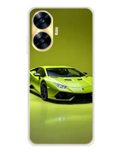 Чехол для Realme C56 с картинкой «Салатовый Lamborghini Huracan» Чехол для Realme C56 с картинкой «Салатовый Lamborghini Huracan»