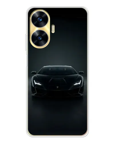 Чехол для Realme C56 с картинкой «Черный Lamborghini Aventador» Чехол для Realme C56 с картинкой «Черный Lamborghini Aventador»