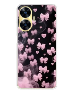 Чехол для Realme C56 с картинкой «Неоновое кружево»
