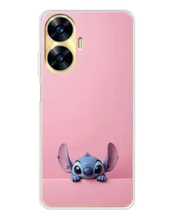 Чехол для Realme C56 с картинкой «Stitch выглядывает»