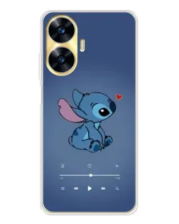 Чехол для Realme C56 с картинкой «Музыкальный Stitch»