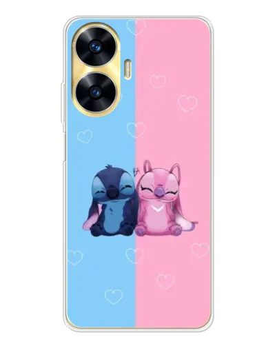 Чехол для Realme C56 с картинкой «Stitch и Angel Love» Чехол для Realme C56 с картинкой «Stitch и Angel Love»