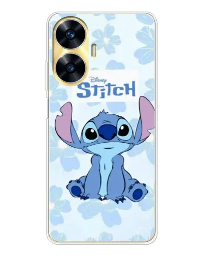 Чехол для Realme C56 с картинкой «Stitch среди цветов» Чехол для Realme C56 с картинкой «Stitch среди цветов»