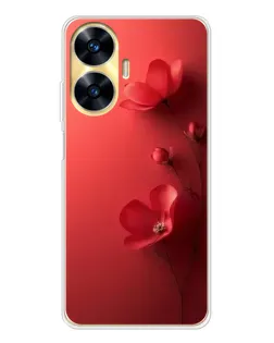 Чехол для Realme C56 с картинкой «Маковые соцветия»