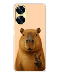 Чохол для Realme C56 з картинкою «Капібара вікторія» Чохол для Realme C56 з картинкою «Капібара вікторія»