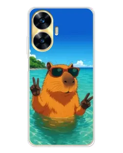 Чохол для Realme C56 з картинкою «Морська капібара» Чохол для Realme C56 з картинкою «Морська капібара»