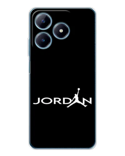 Чохол для Realme C61 з картинкою «Jordan White Logo» Чохол для Realme C61 з картинкою «Jordan White Logo»