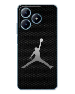 Чохол для Realme C61 з картинкою «Jordan Dark Carbon»
