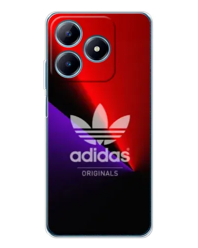 Чехол для Realme C61 с картинкой «Adidas Red Neon»