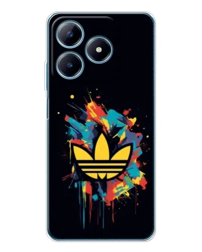 Чехол для Realme C61 с картинкой «Adidas Splash»