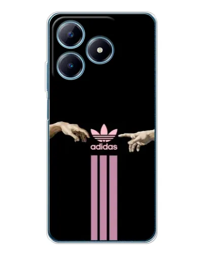 Чехол для Realme C61 с картинкой «Adidas Hands»