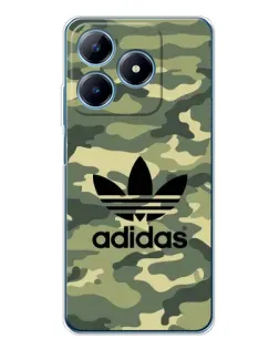 Чехол для Realme C61 с картинкой «Милитари стиль Adidas»