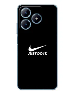 Чохол для Realme C61 з картинкою «Мінімалізм від Nike»