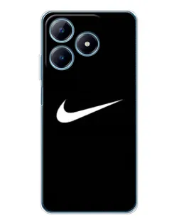 Чехол для Realme C61 с картинкой «Минималистический Найк»