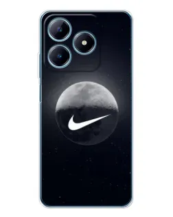 Чехол для Realme C61 с картинкой «Nike в стиле граффити»