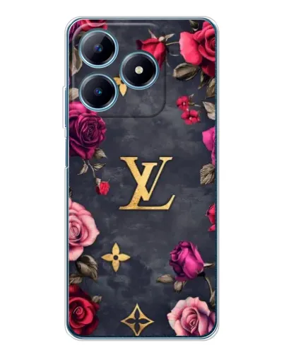 Чехол для Realme C61 с картинкой «Цветочный Louis Vuitton»