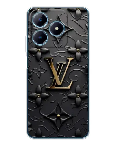 Чехол для Realme C61 с картинкой «Кожаная текстура LV»