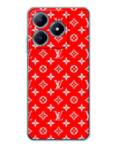 Чехол для Realme C61 с картинкой «Яркий паттерн LV»
