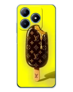 Чехол для Realme C61 с картинкой «Мороженое от LV»