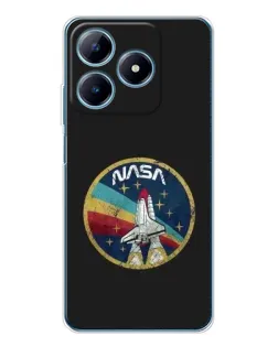 Чехол для Realme C61 с картинкой «NASA — эмблема миссии» Чехол для Realme C61 с картинкой «NASA — эмблема миссии»