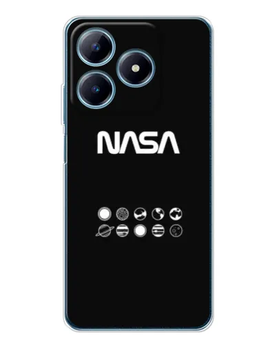 Чохол для Realme C61 з картинкою «NASA — технічний принт» Чохол для Realme C61 з картинкою «NASA — технічний принт»
