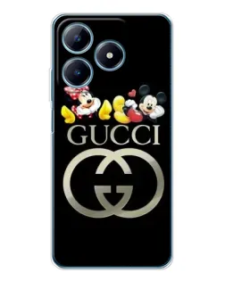 Чохол для Realme C61 з картинкою «Gucci — герої Disney»