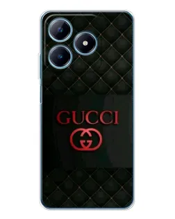 Чохол для Realme C61 з картинкою «Gucci — стьобаний чорний»