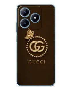 Чохол для Realme C61 з картинкою «Gucci — золотий метелик»