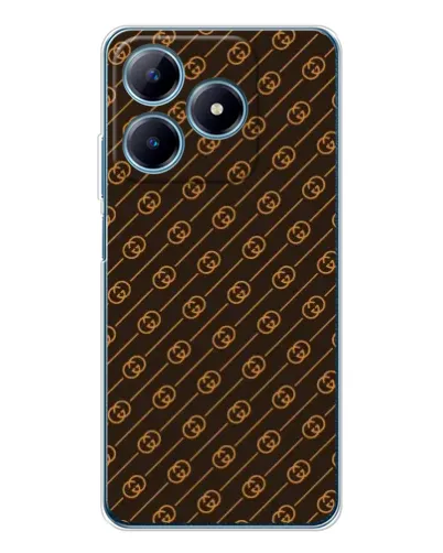 Чохол для Realme C61 з картинкою «Gucci — золоті діагоналі» Чохол для Realme C61 з картинкою «Gucci — золоті діагоналі»