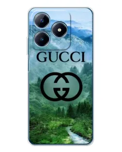 Чохол для Realme C61 з картинкою «Gucci — гірський пейзаж»