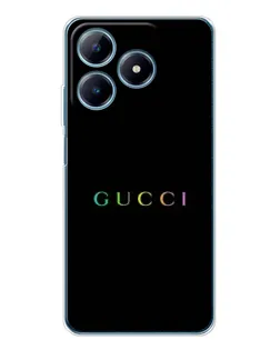 Чехол для Realme C61 с картинкой «Gucci — неоновый минимализм»
