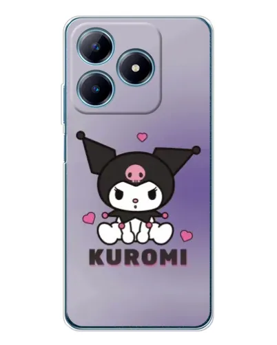 Чехол для Realme C61 с картинкой «Kuromi — фиолетовый арт» Чехол для Realme C61 с картинкой «Kuromi — фиолетовый арт»