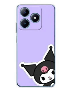 Чехол для Realme C61 с картинкой «Забавная Kuromi»