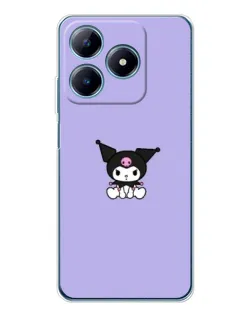 Чехол для Realme C61 с картинкой «Kuromi — фиолетовый минимализм»