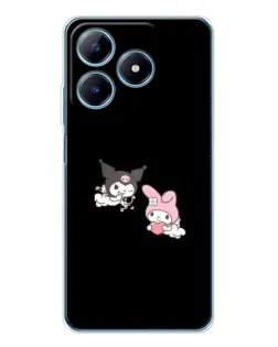 Чехол для Realme C61 с картинкой «My Melody и Kuromi»