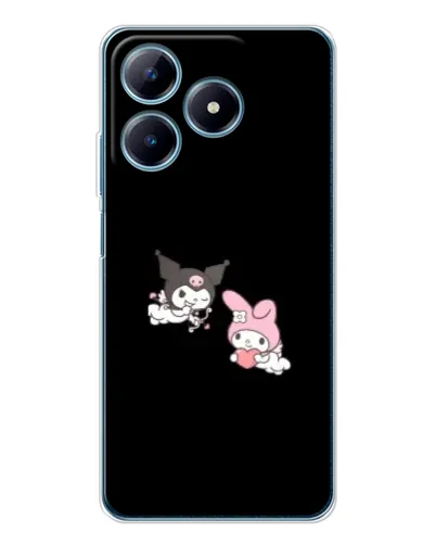Чехол для Realme C61 с картинкой «My Melody и Kuromi» Чехол для Realme C61 с картинкой «My Melody и Kuromi»