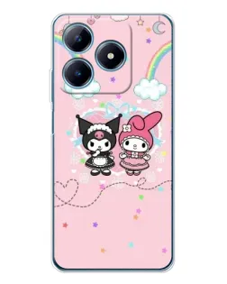 Чехол для Realme C61 с картинкой «My Melody и Kuromi»