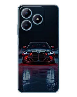 Чохол для Realme C61 з картинкою «BMW на мокрій дорозі»