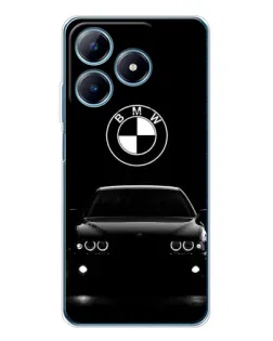 Чохол для Realme C61 з картинкою «BMW — погляд з темряви»