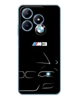 Чохол для Realme C61 з картинкою «Мінімалістичний принт BMW M3»
