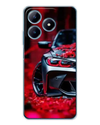 Чохол для Realme C61 з картинкою «Спортивна BMW та квіти» Чохол для Realme C61 з картинкою «Спортивна BMW та квіти»