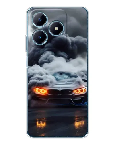 Чохол для Realme C61 з картинкою «BMW у диму» Чохол для Realme C61 з картинкою «BMW у диму»