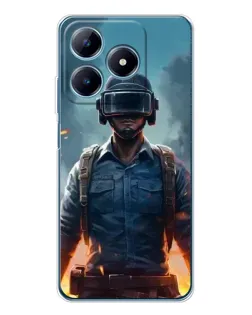 Чохол для Realme C61 з картинкою «PUBG — реалістичний герой»