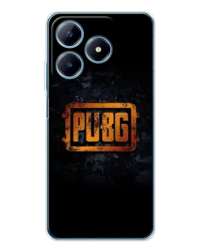 Чохол для Realme C61 з картинкою «PUBG — золотий логотип»