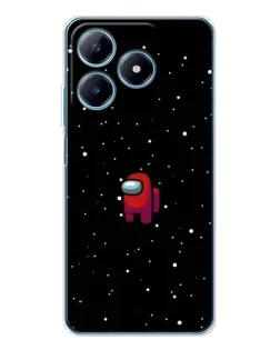 Чохол для Realme C61 з картинкою «Червоний Among Us»
