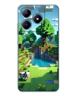 Чохол для Realme C61 з картинкою «Minecraft літній день»