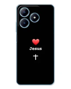 Чохол для Realme C61 з картинкою «Серце - Jesus»