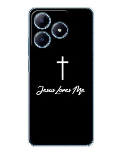Чехол для Realme C61 с картинкой «Иисус любит тебя»