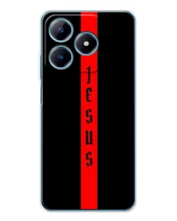 Чехол для Realme C61 с картинкой «Красная линия веры»